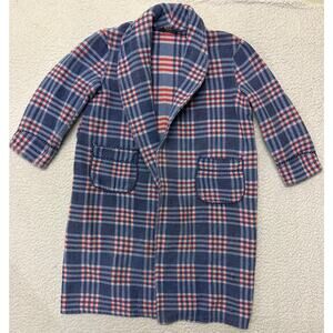 Vintage Beacon Blanket Plaid Robe Medium